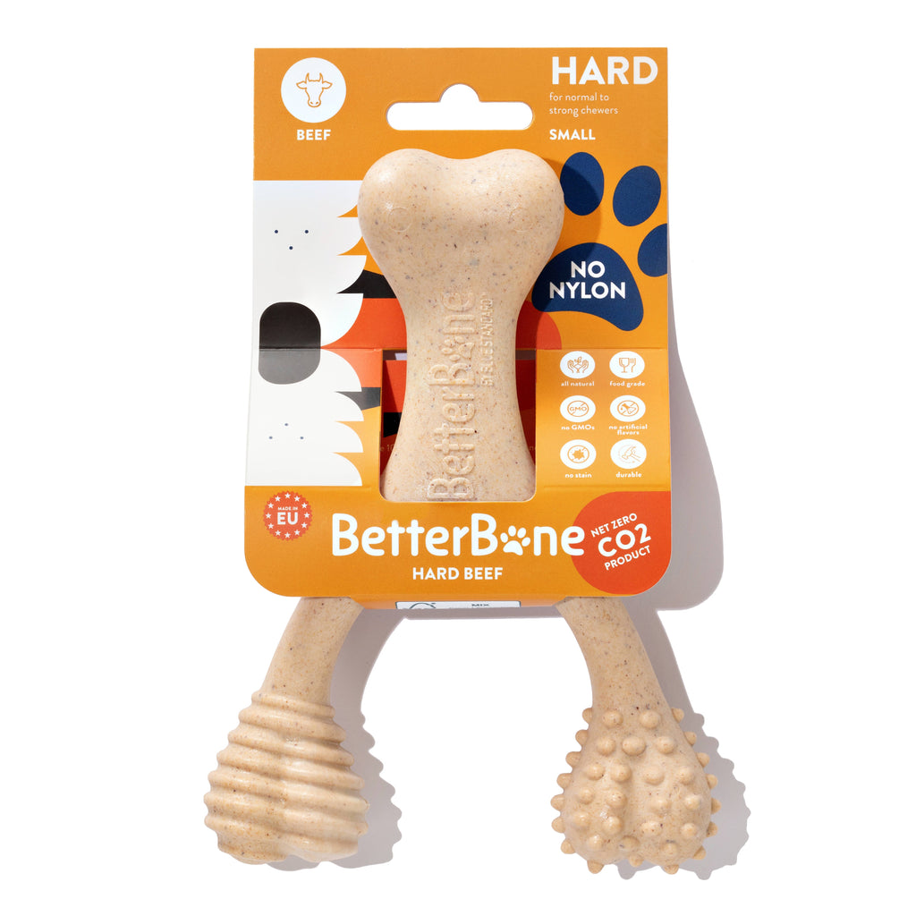 BetterBone HARD DURABLE CHEW TOY: Naturally Derived Ingredients, eco-friendly, and for the toughest chewers!